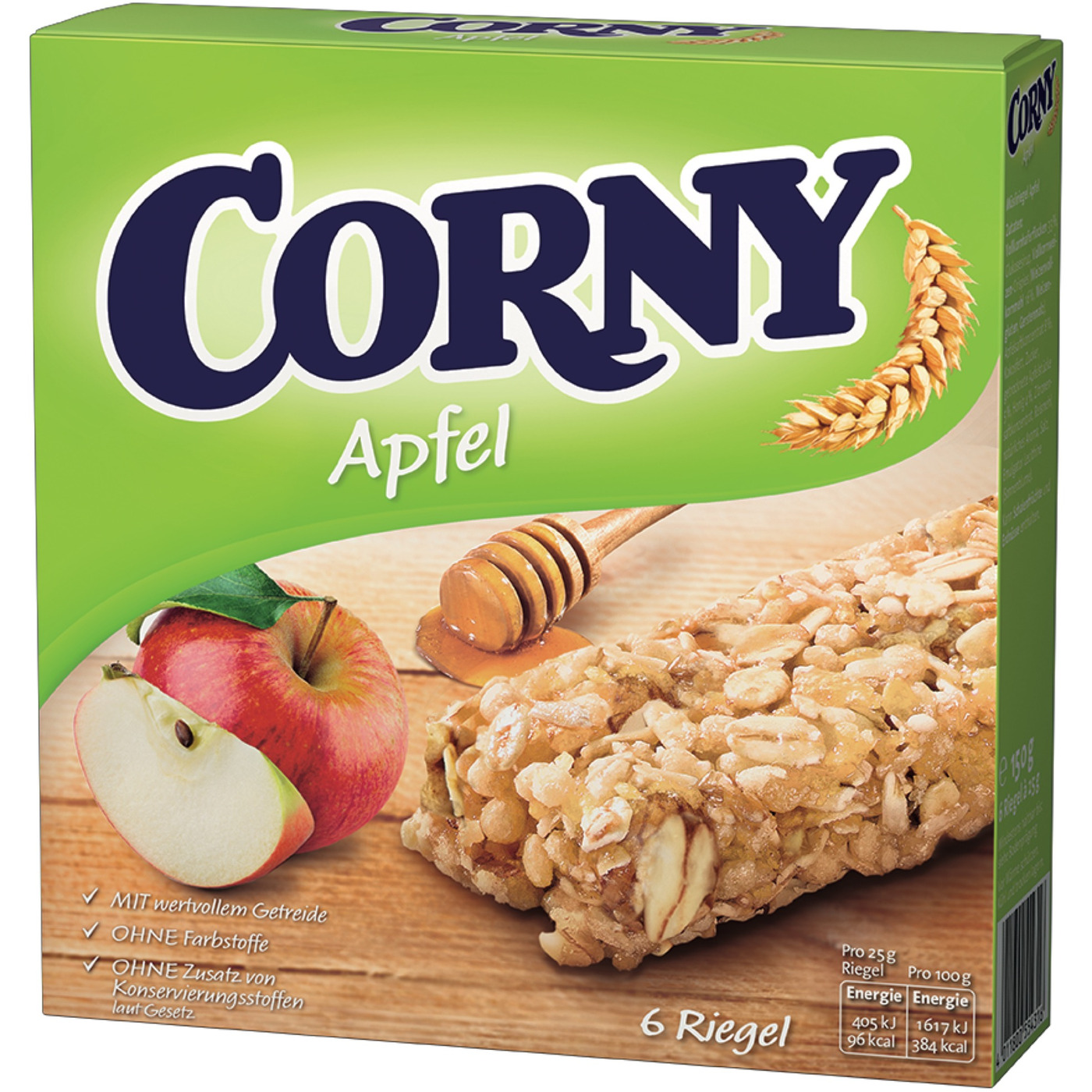 Transgourmet Österreich - Corny Riegel Apfel 6 x 25 g