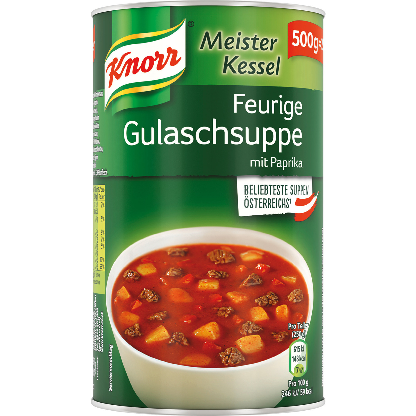 Transgourmet Österreich - Knorr Meisterkessel feurige Gulaschsuppe mit ...