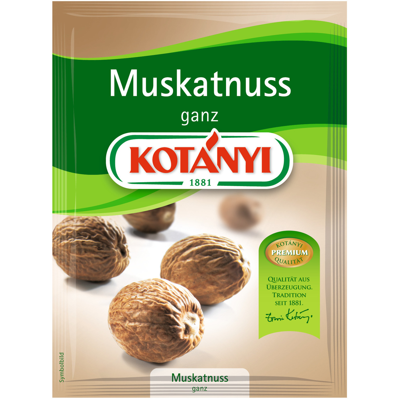 Transgourmet Österreich - Kotányi Muskatnuss ganz Brief braun