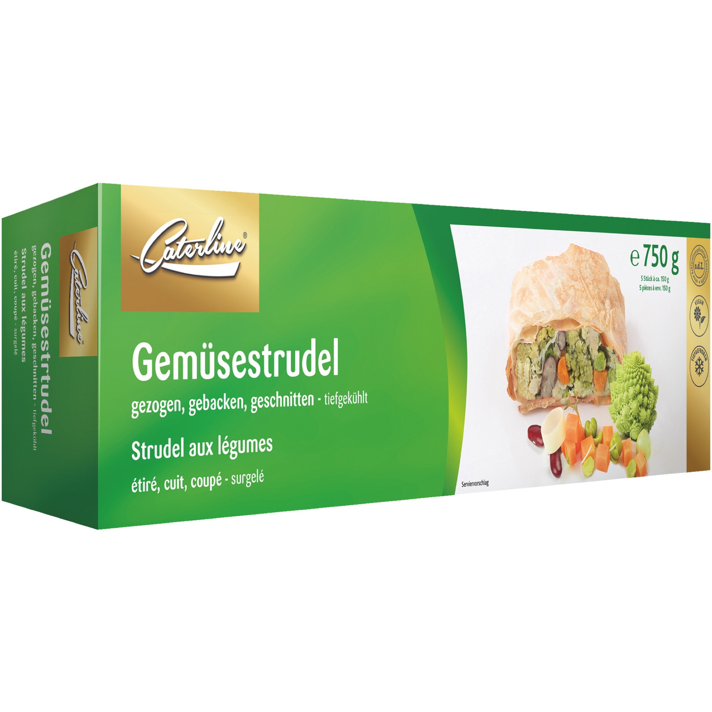 Transgourmet Österreich - Caterline Gemüsestrudel vegan tiefgekühlt 5x150g