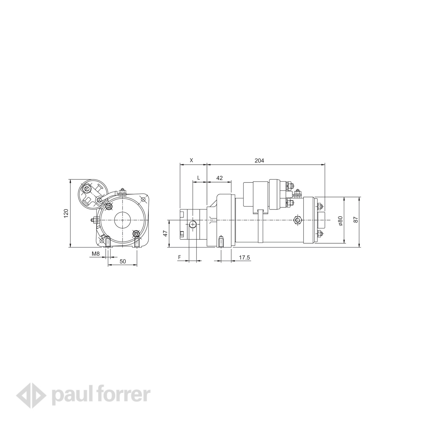 Paul Forrer AG - Hydraulik-Antriebseinheit mit Elektromotor und ...