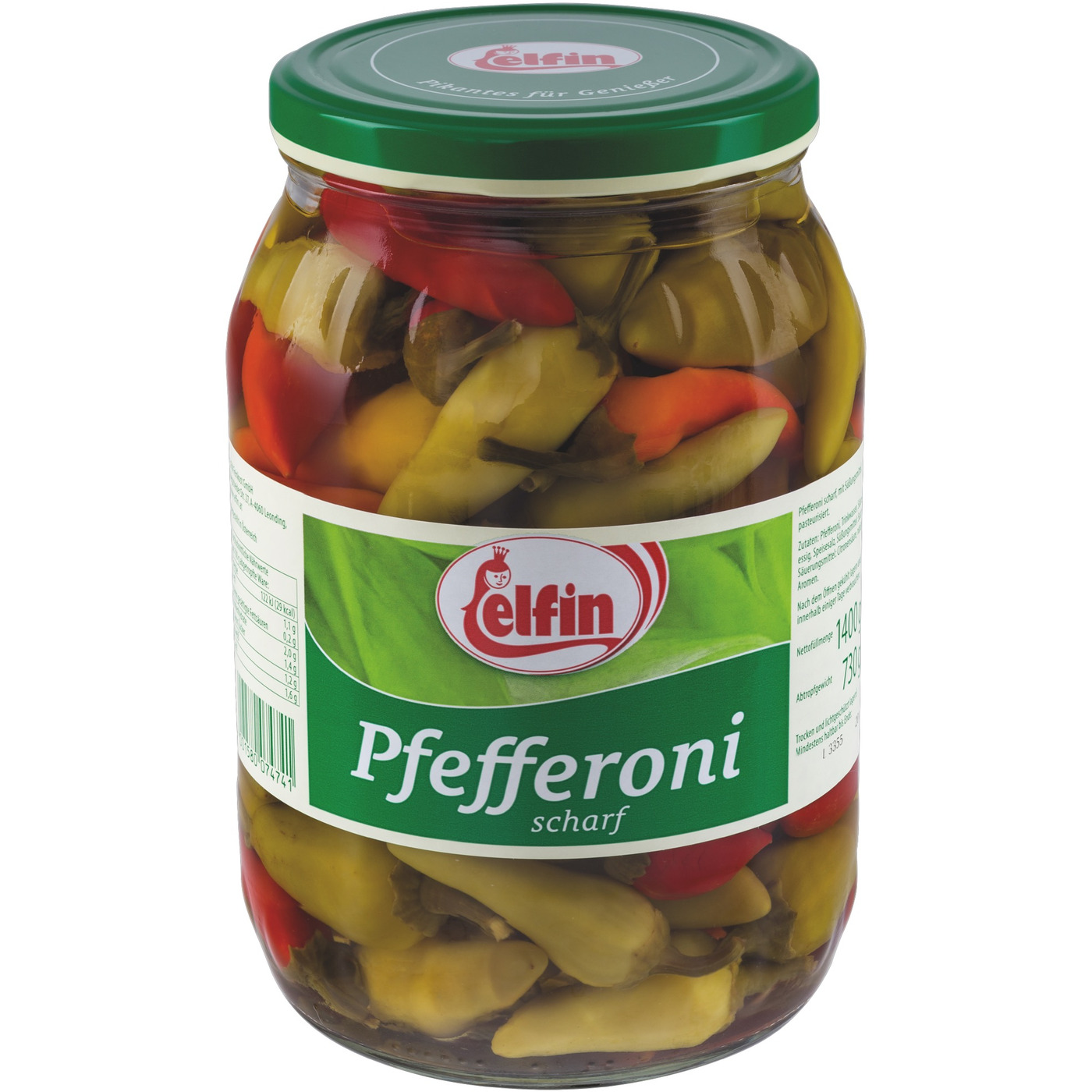 Transgourmet Österreich - Elfin scharfe Pfefferoni 1,7 l